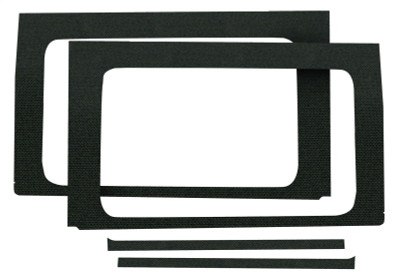 DEI 2018-2025 Jeep Wrangler JL 4-Door Rear Side Window Trim Kit 4-pc - Black dei050173