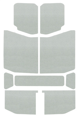 DEI 2018-2025 Jeep Wrangler JL 4-Door Headliner 9-pc - White dei050170
