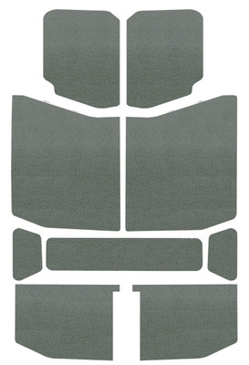 DEI 2018-2025 Jeep Wrangler JL 4-Door Headliner 9-pc - Gray dei050169