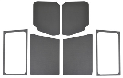 DEI 2018-2025 Jeep Wrangler JL 2DR Leather Look Headliner Complete Kit - Gray - 50284