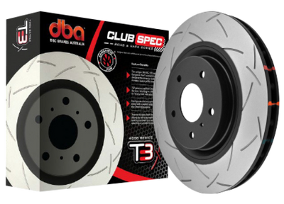 DBA 2020-2024 Chevrolet Corvette C8 J55 Z51 Front Slotted 4000 Series Rotor