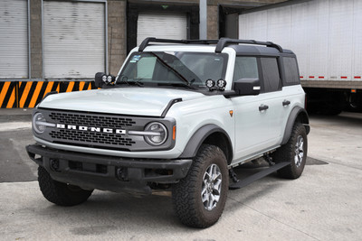 Go Rhino E-BOARD E1 Electric Running Boards for 2021-2026 Ford Bronco, Textured Black - Part #20412974PC