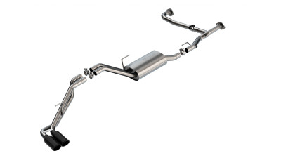Borla 2022-2024 Nissan Frontier 3.8L V6 2WD/4WD AT S-Type Catback Exhaust - Black Chrome Tips