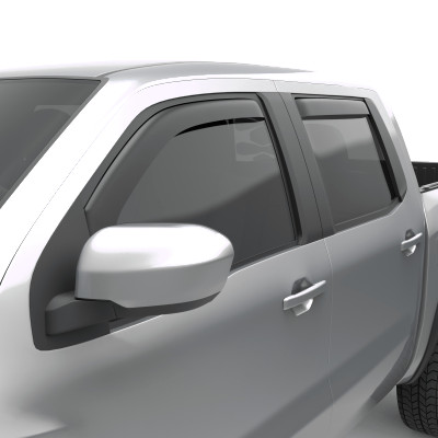 EGR Window Visor, Matte Black | 2022-2026 Nissan Frontier In Channel Front/Rear Set Crew Cab | 576045