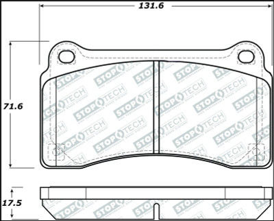 StopTech Street Select 09-18 Nissan GT-R Rear Brake Pads