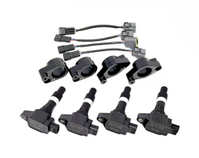 Torque Solution Subaru EJ20/EJ25 R35 GTR Coil On Plug Adapter Kit - Coils Included