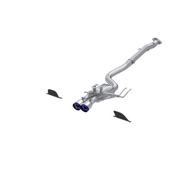 MBRP ARMOR Pro Cat-Back Exhaust, T304 Stainless Steel - 2023-2024 Toyota GR Corolla 1.6L - S43033BE