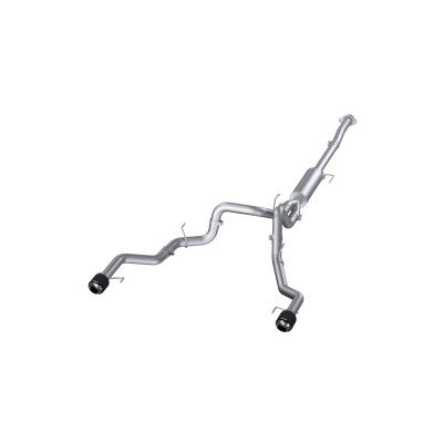 MBRP ARMOR Pro Cat-Back Exhaust, T304 Stainless Steel - 2021-2025 Ford F-150 3.5L / 5.0L - S52683CF