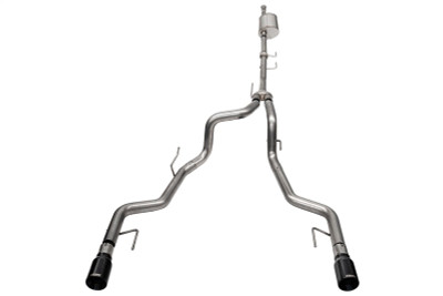 Corsa 2021-2025 Ford F-150 SuperCrew/5.5ft Bed 3.5L V6 Sport Cat-Back Dual Rear Exit-Black PVD