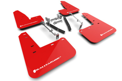 Rally Armor 2023 Toyota GR Corolla Red UR Mud Flap w/ White Logo
