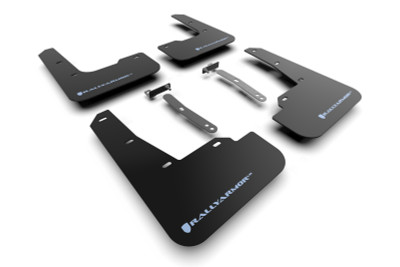 Rally Armor 2022 Hyundai Elantra N & N Line Black UR Mud Flap w/ Light Blue Logo