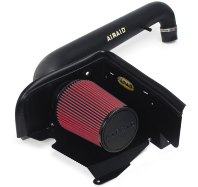 Airaid 97-06 Jeep Wrangler TJ 4.0L CAD Intake System w/ Tube (Dry / Red Media)