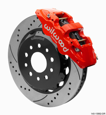 Wilwood AERO6 Front Hat Kit 14.00 Red 2018-Up Jeep JL SRP w/Lines