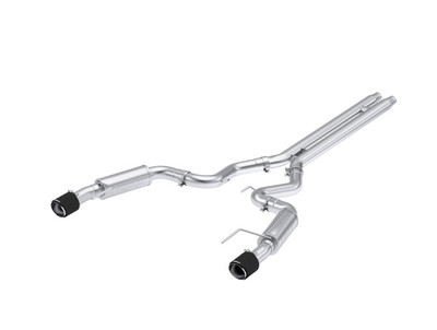 MBRP ARMOR Pro Cat-Back Exhaust, T304 Stainless Steel - 2024-2026 Ford Mustang GT 5.0L - S72533CF