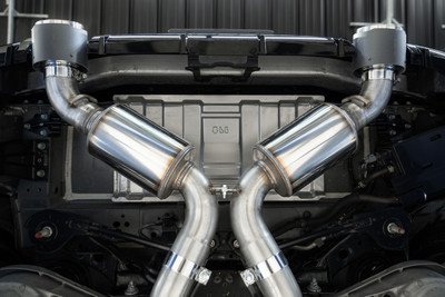 MBRP 3" Cat-Back Exhaust System (Armor Pro T304) for 2023-2024 Nissan Z 3.0L - Dual 5" Carbon Fiber Tips - S44083CF