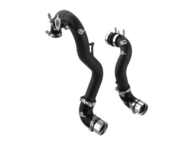 AFE 2021-2024 Ford Bronco L4-2.3L (t) BladeRunner Alum Hot/Cold Charge Pipe Kit - Black