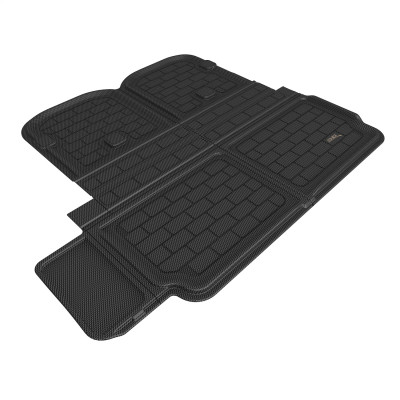 3D Maxpider 2022-2024 Tesla Model X Behind 2nd Row Cross Fold Kagu Black Cargo Liner
