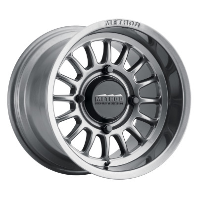 Method Race Wheels Method MR411 Gloss Titanium Wheel 14x7 | 4x136 BC | +13 Offset - fits Can-Am Maverick X3, Can-Am Defender, Can-Am Commander, Honda Pioneer 1000, Honda Talon, and 1 more