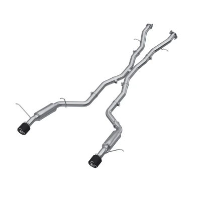 MBRP ARMOR Pro Cat-Back Exhaust, T304 Stainless Steel - 2018-2026 Dodge Durango SRT/Hellcat 6.2L - S51053CF