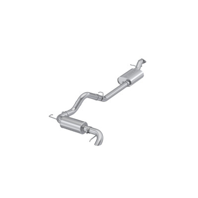 MBRP 2021-2024 Ford Bronco 2.3L/2.7L Aluminized Steel 3in Cat-Back, Single High Clearance Rear Exit