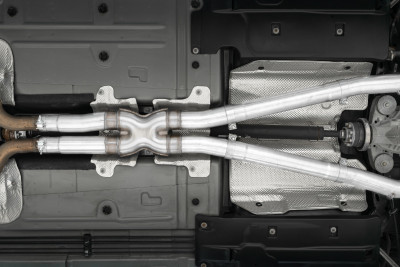 MBRP ARMOR Pro Cat-Back Exhaust, T304 Stainless Steel - 2015-2023 Dodge Challenger 5.7L HEMI - S71163CF