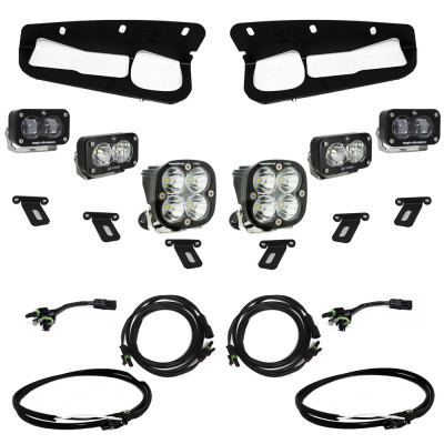 Baja Designs 2021-2024 Ford Bronco w/Steel Bumper S2 SAE Pro Fog Pocket Light Kit w/Upfitter - Clear