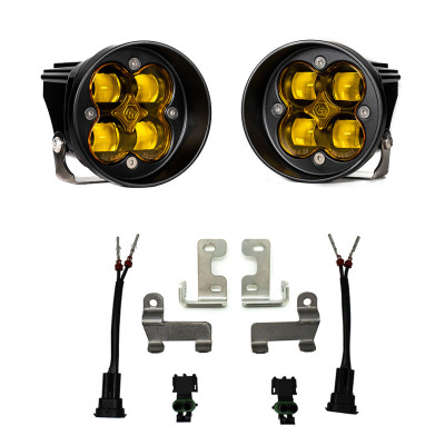 Baja Designs 2012-2023 Toyota Tacoma / Tundra / 4Runner Squadron-R Fog Pocket Kit Amber product photo