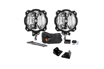 KC HiLiTES 07-18 Jeep JK A-Pillar Mount Light Kit w/6in. Gravity LED Pro6 Spot Beam 20w Lights