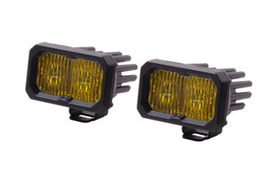 Diode Dynamics Stage Series 2 In LED Pod Pro - Yellow Fog Standard ABL (Pair)