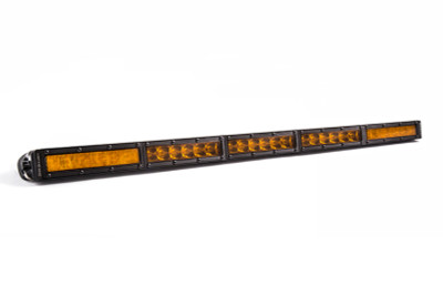 Diode Dynamics 30 In LED Light Bar Single Row Straight - Amber Combo Each Stage Series