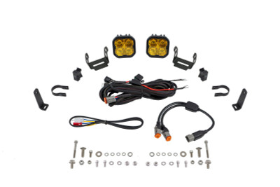 Diode Dynamics SS3 LED Bumper 1 1/2 In Roll Bar Kit Sport - Yellow Combo (Pair)