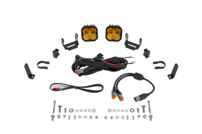 Diode Dynamics SS3 LED Bumper 1 1/2 In Roll Bar Kit Max - Yellow Combo (Pair)