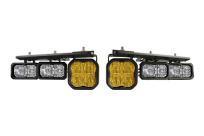 Diode Dynamics 22021-2024 Ford Bronco Stage Series Fog Pocket Kit - Yellow Sport