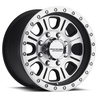 Raceline 928M Monster Black Wheel 17x9 | 5x127 BC (5x5) | -12 Offset - fits Jeep Wrangler JL 2018-2026, Jeep Wrangler JK 2007-2018, Jeep Gladiator JT 2020-2026, Jeep Commander 2006-2010, Chevrolet C/K1500 2WD 1967-1998, and 7 more