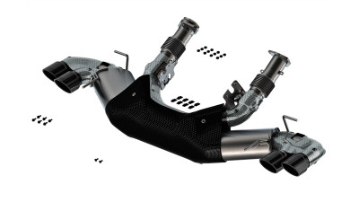 Borla 2020-2024 Chevy Corvette 6.2L V8 AT w/o NPP 3in S-Type Catback Exhaust - Black Chrome Tips