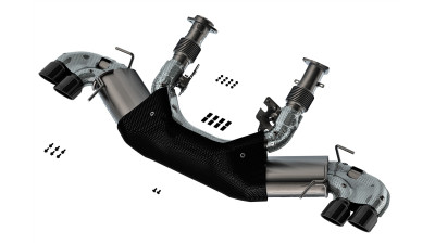 Borla 2020-2024 Chevy Corvette 6.2L V8 AT w/o NPP 3in ATAK Catback Exhaust - Black Chrome Tips