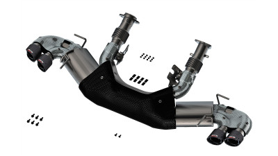 Borla 2020-2024 Chevy Corvette 6.2L V8 AT w/o NPP 3in ATAK Catback Exhaust - Carbon Fiber Tips
