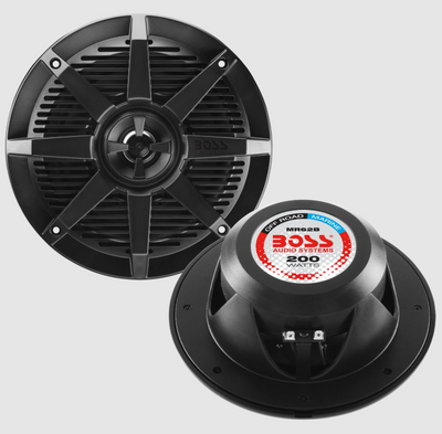 BOSS Audio Systems Marine 6.5in Speakers / 200 Watts / Full Range / 2 Way
