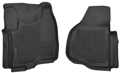 Husky Liners 12-13 F-250/F-350/F-450 Super Duty X-Act Contour Black Front Floor Liners