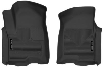Husky Liners 2019 Chevy Silverado 1500 Crew Cab X-Act Contour Front Black Floor Liners