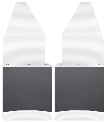 Husky Liners Mud Flaps s, Black for 1988-2016 F-150/88-99 F-250/88-97 F-350 12in W SS Top Kick Back Front - Part #17099