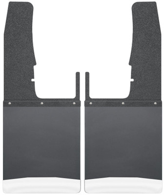 Husky Liners 09-16 Dodge Ram 1500/2500/3500 12in W Black Top SS Weight Kick Back Front Mud Flaps