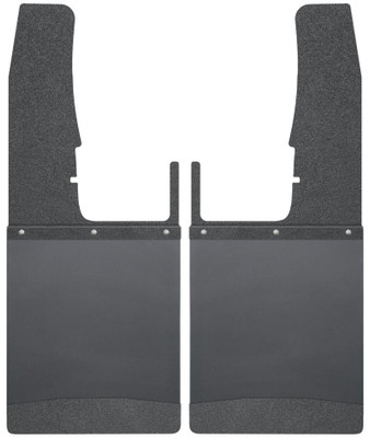 Husky Liners 09-16 Dodge Ram 1500/2500/3500 12in W Black Top & Weight Kick Back Front Mud Flaps