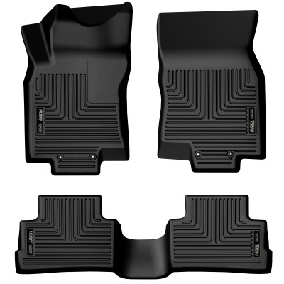 Husky Liners WeatherBeater Front & 2nd Row Seating Floor Liners, Black for 2017-2022 Nissan Rogue Sport - Part #99451