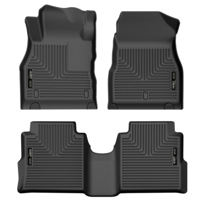 Husky Liners WeatherBeater Front & 2nd Row Seating Floor Liners, Black for 2018-2022 Nissan Kicks - Part #95271