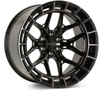 Vossen HFX-1 20x10 / 6x139.7 BP (Ram TRX | 2025+ Ram RHO | 2019-2025 Ram 1500 / Rebel| Silverado & Sierra 1500 | Bronco GEN 6 | Toyota Tacoma, Tundra, 4Runner, Sequoia & Lexus GX) / ET-18 / 106.1 CB / Super Deep - Tinted Gloss Black Wheel - HFX1-0G10