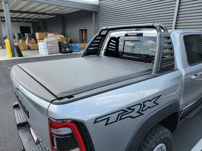 LEER Group Hard Rolling Tonneau Cover, Aluminum Panels - Rolling 2019-2026 Ram 1500 5'7 Bed CC (w/o Ram Box) | 2021-2024 Ram TRX | 2025-2026 Ram RHO - 57DR19 - 610298