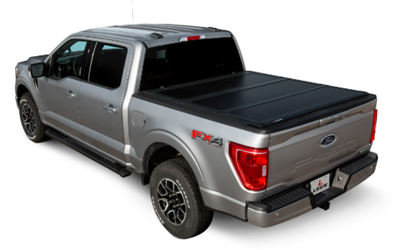 LEER Group Hard Folding Tonneau Cover, Composite - 2019-2024 Ram HF350M 6Ft4In Classic w/o RamBox - Folding Full Size Standard Bed - 631137