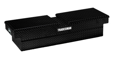 Tradesman Aluminum Economy Cross Bed Truck Tool Box (70in./Side Opening) - Black