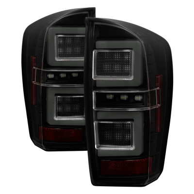 Spyder 2016-2023 Toyota Tacoma LED Tail Lights - Black Smoke (ALT-YD-TT16-LED-BSM)